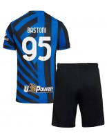 Inter Milan Alessandro Bastoni #95 Domácí dres pro děti 2024-25 Krátký Rukáv (+ trenýrky)